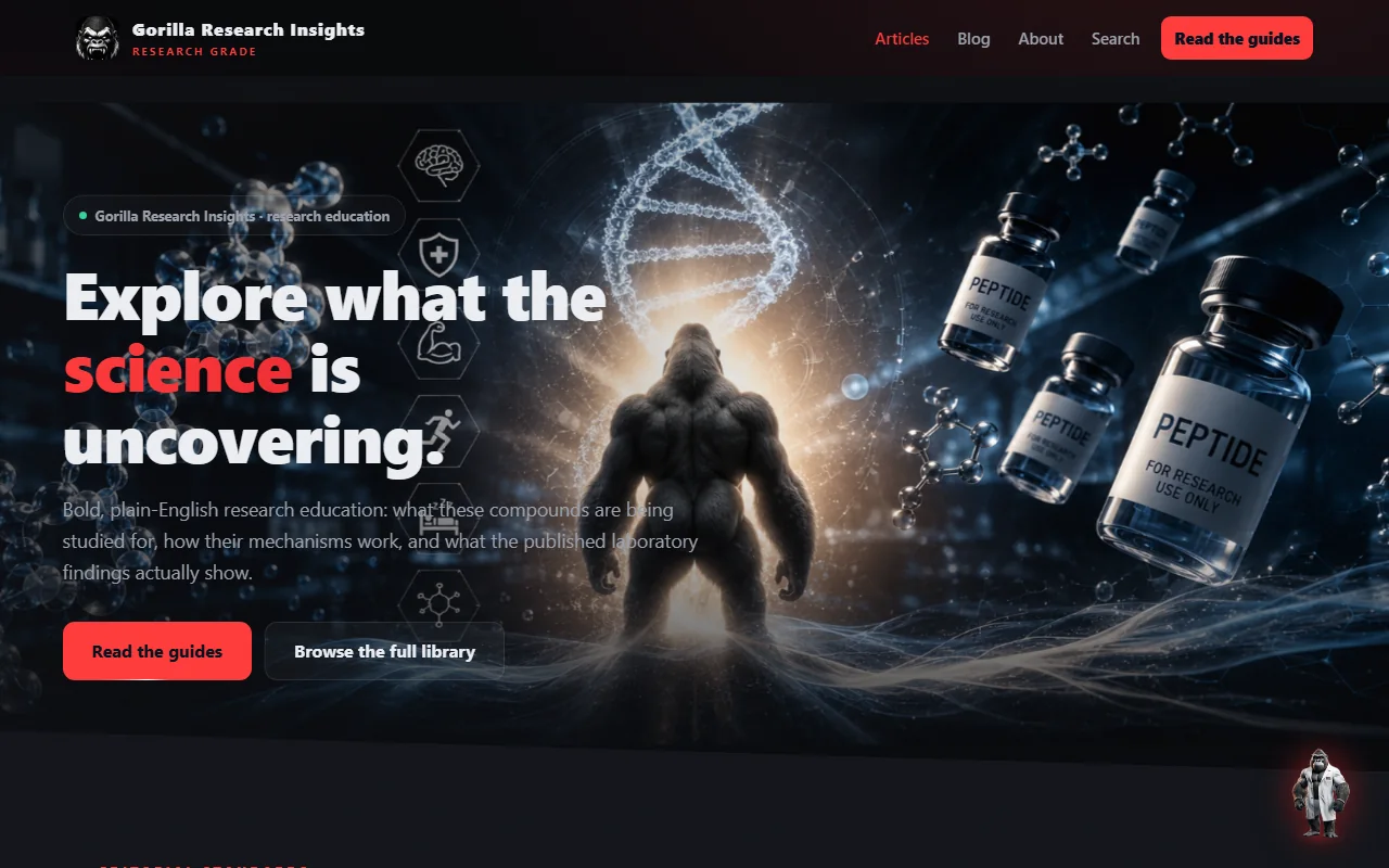The Gorilla Research Insights home page: Explore what the science is uncovering